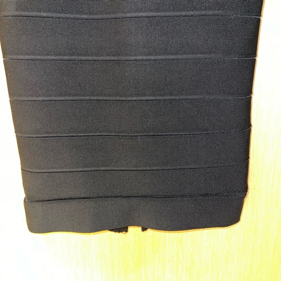 Herve Leger Candice Black Off Shoulder Dress Size XS - Picture 10 of 14